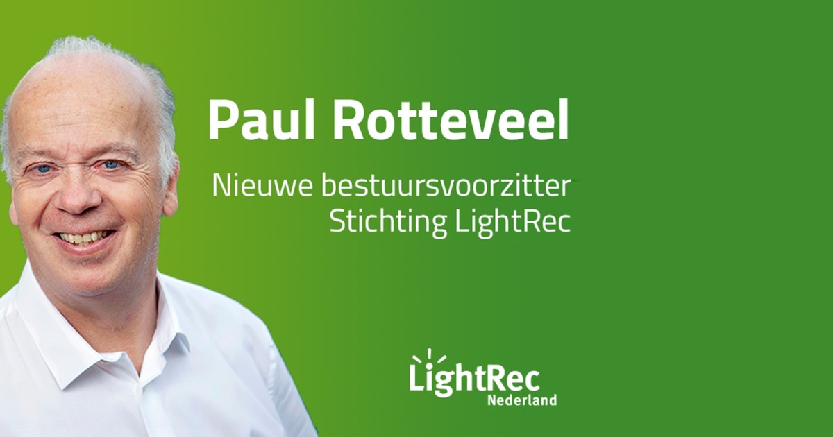 Paul Rotteveel nieuwe bestuursvoorzitter stichting LightRec | LightRec